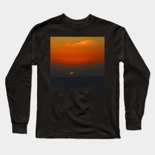 Cloudy sunset seascape Long Sleeve T-Shirt